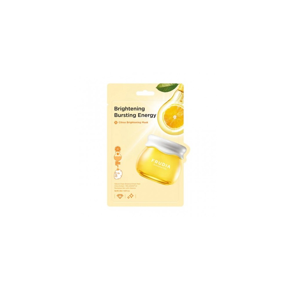 Frudia Citrus Brightening Mask - Maschera Viso Al Mandarino Di Jeju Con Vitamina C 20 Ml 