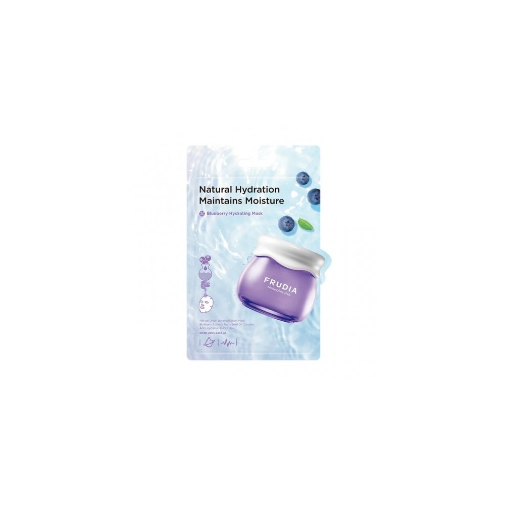 Frudia Blueberry Hydrating Mask - Maschera Viso Idratante E Nutriente Con Estratto Di Mirtillo 20 Ml 