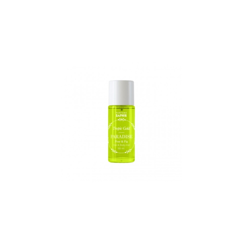 Saphir Tropic Gold Paradise Pear & Fig - Acqua Profumata Corpo E Capelli 100 Ml 