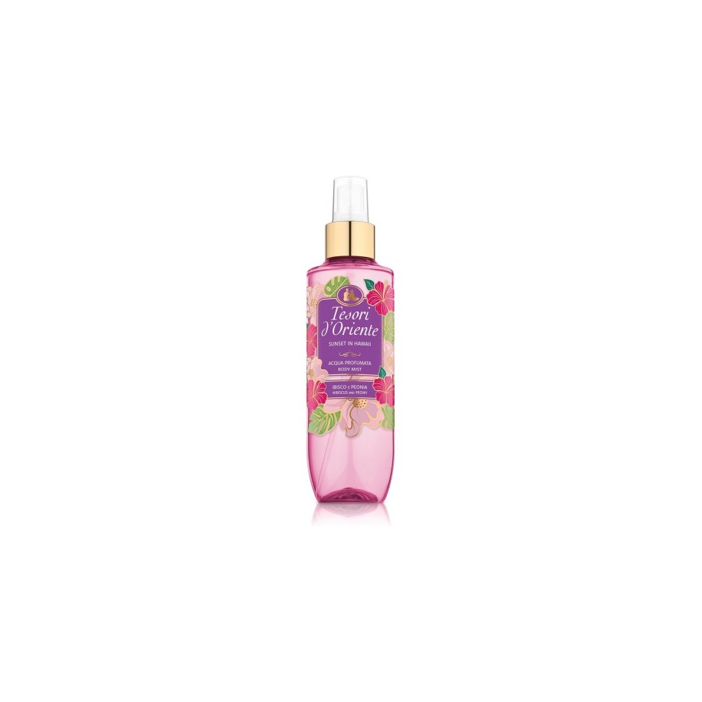 Tesori D'Oriente Sunset In Hawaii Ibisco E Peonia - Acqua Profumata 200 Ml 