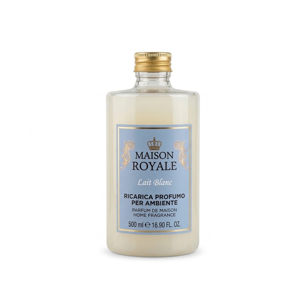 Maison Royale Lait Blanc - Ricarica Per Profumatore Ambiente Da 500 Ml 