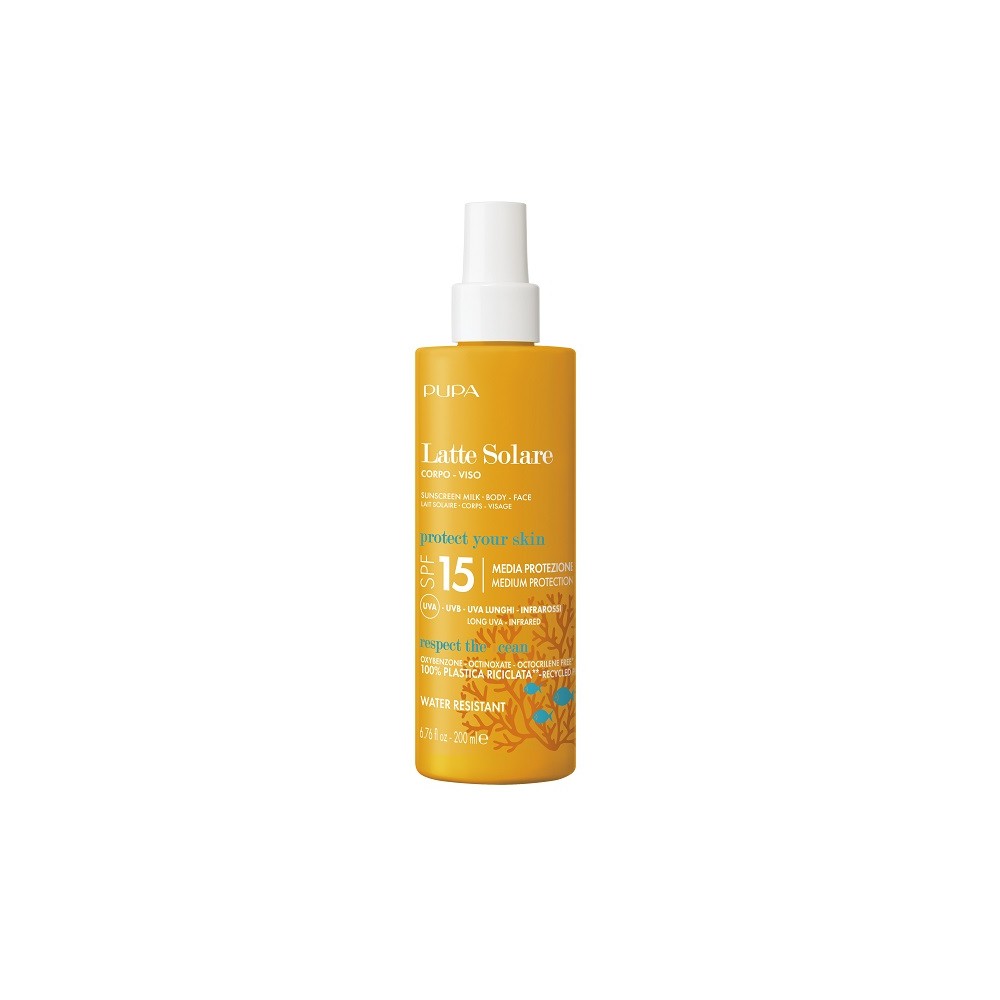 Pupa Latte Solare Corpo e Viso SPF 15 200ML 