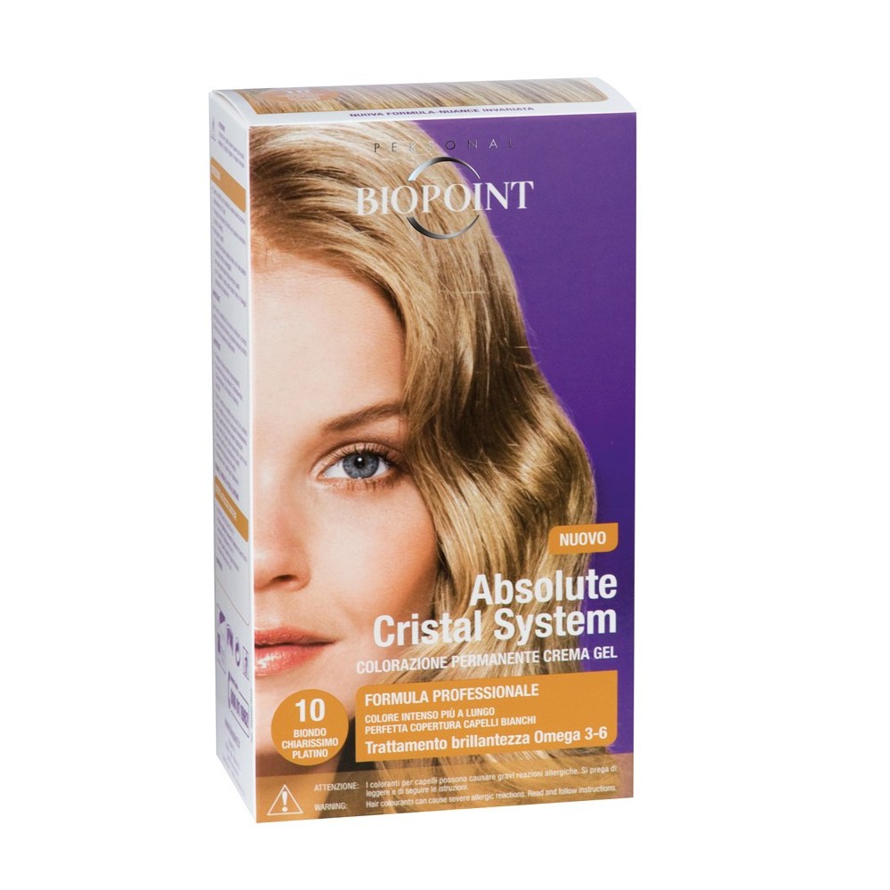 Biopoint Absolute Cristal System 10 Biondo Chiarissimo Platino 