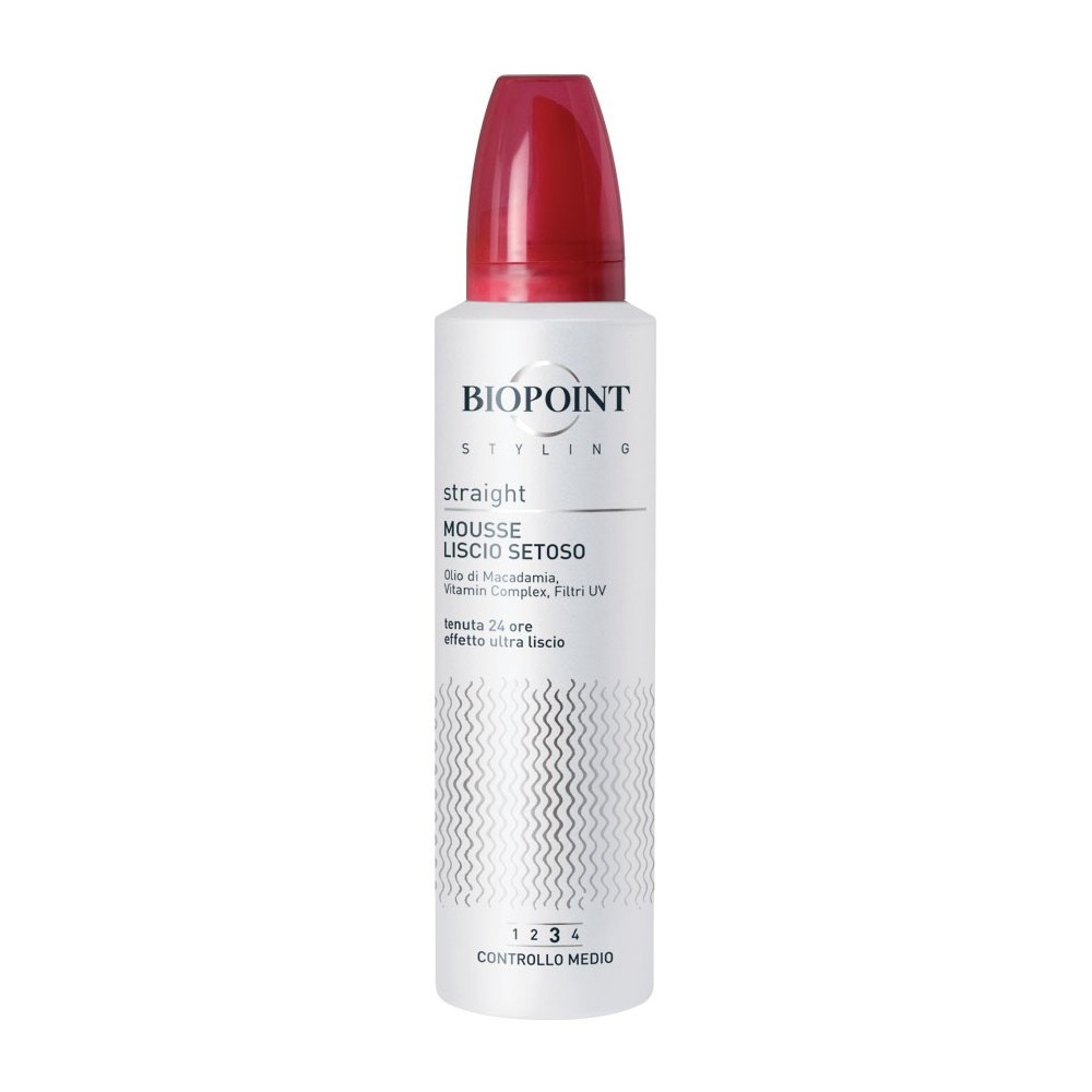 Biopoint Styling Straight Mousse Liscio Setoso 200ML 