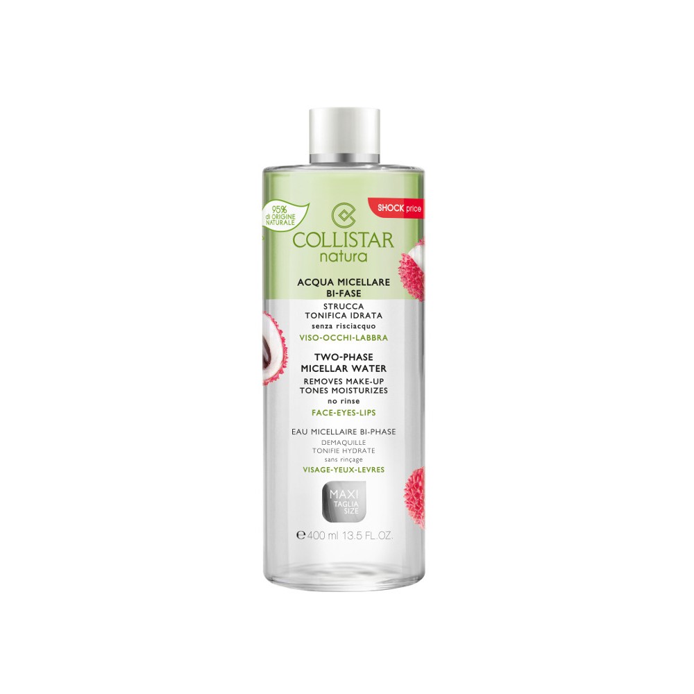 Collistar Natura Acqua Micellare Bi-Fase Viso-Occhi-Labbra 400ML 