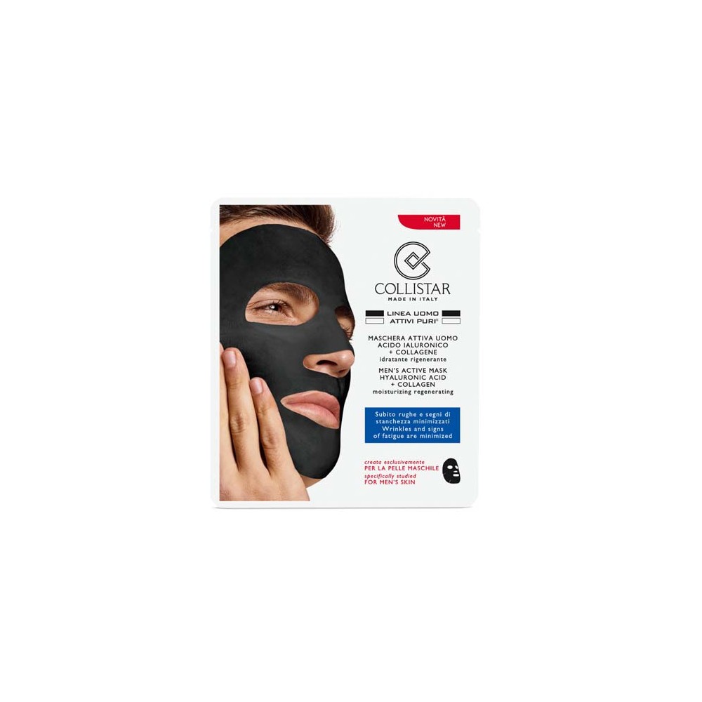 Collistar Attivi Puri Maschera Attiva Uomo Acido Ialuronico + Collagene 
