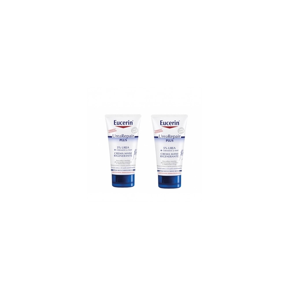 Eucerin UreaRepair Plus 5% Urea Crema Mani Rigenerante 2X75ML 