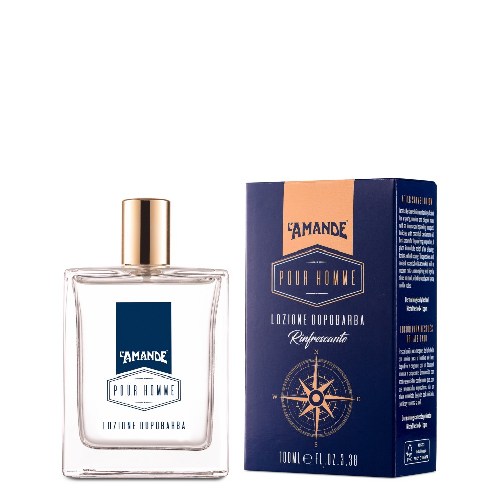 L'Amande Pour Homme Lozione Dopo Barba Rinfrescante 100ML 