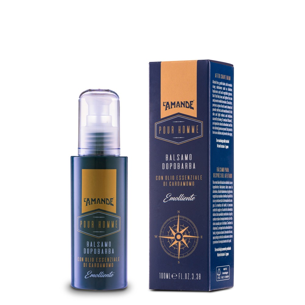 L'Amande Pour Homme Balsamo Dopo Barba Idratante Antirughe 100ML 