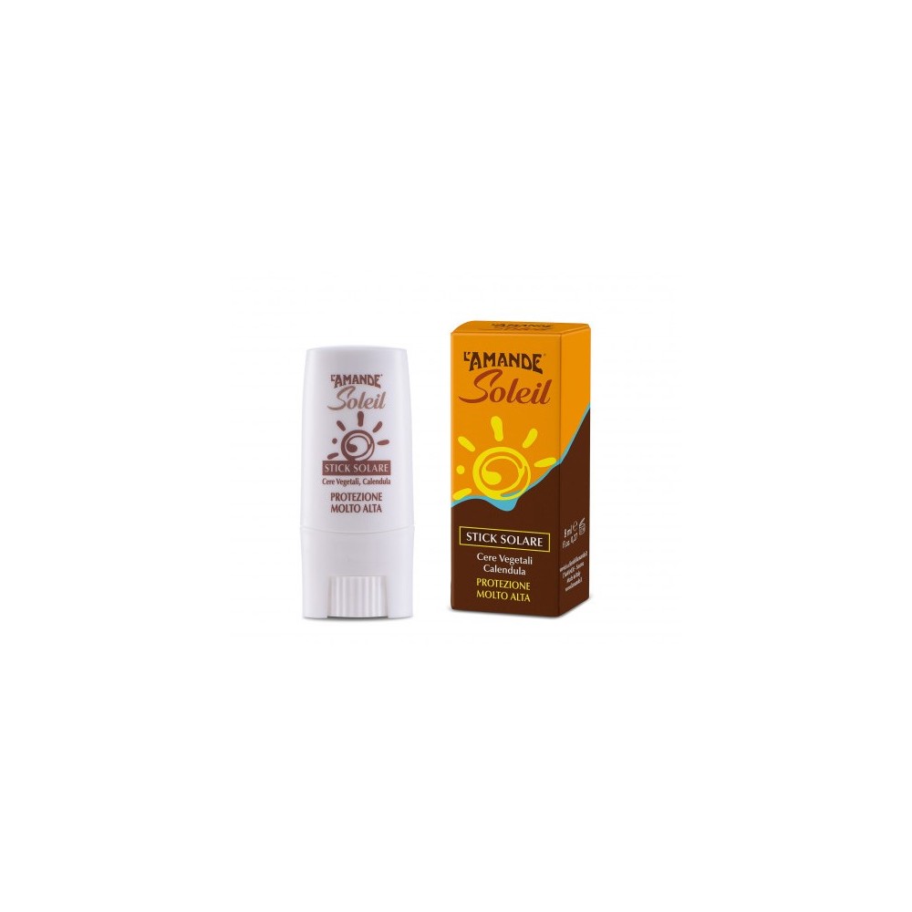 L'Amande Soleil Stick Solare SPF 50+ Protezione Molto Alta 9ML 