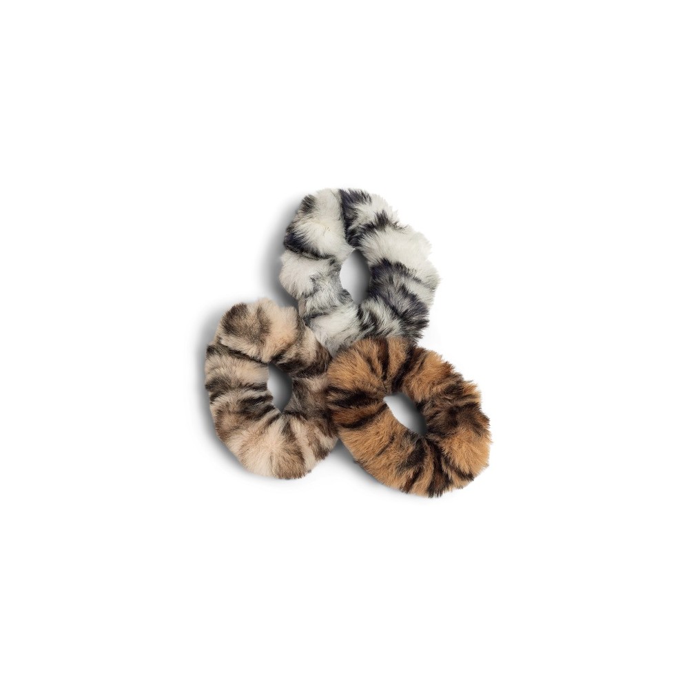 Zoe Ayla Faux Fur Scrunchies 3PZ 