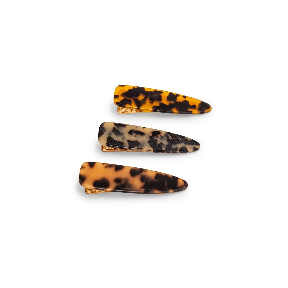Zoe Ayla Leopard Hair Clips 3PZ 