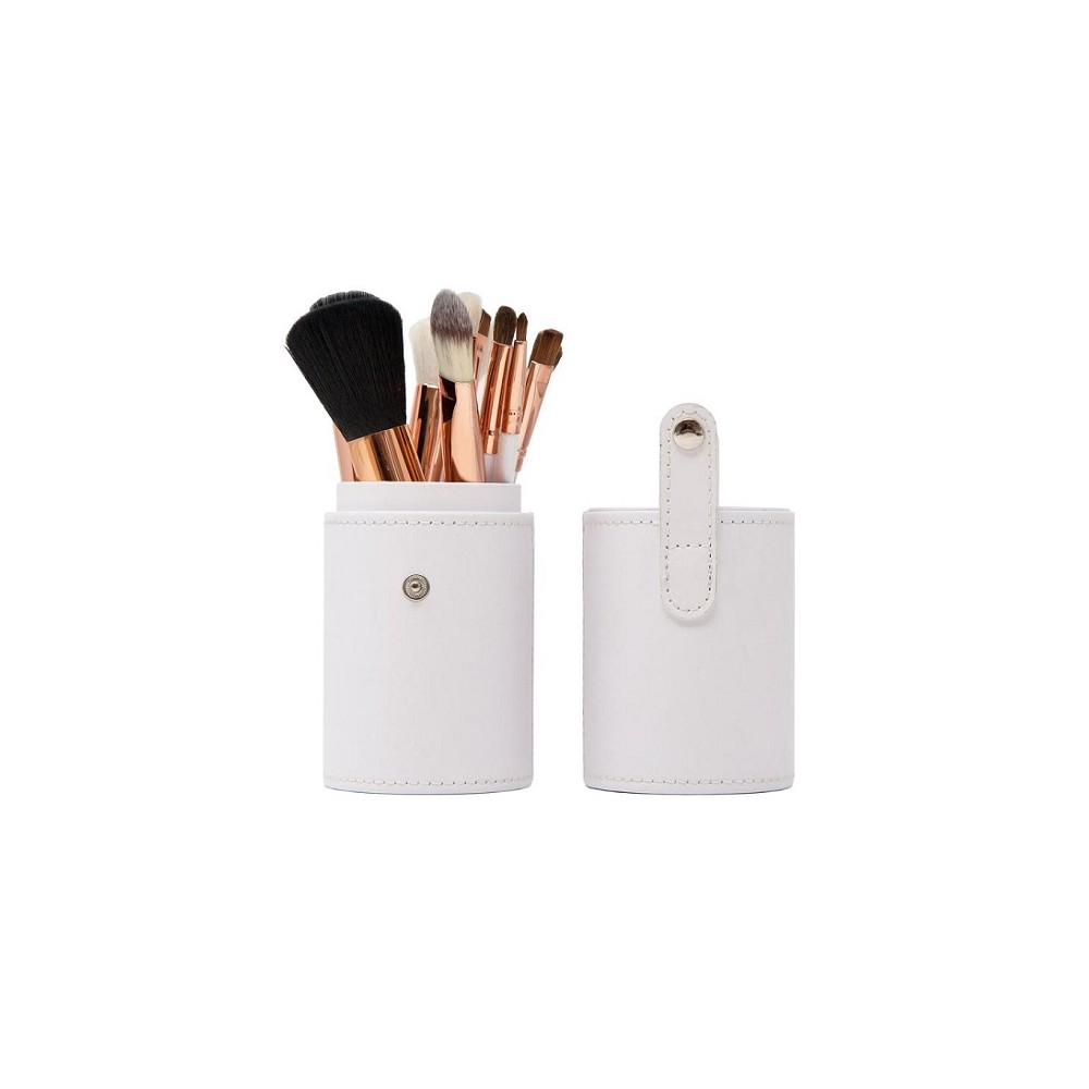 Zoe Ayla Professional Make-up Brush Set  White and Rose Gold 12PZ 