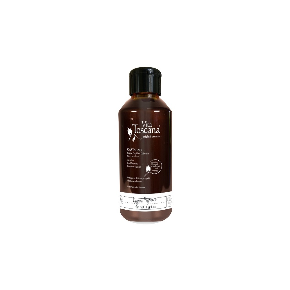 Vita Toscana Organic Pigments Bagno Capillare Colorante Castagno 250ML 