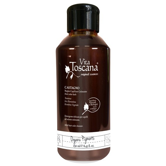 Vita Toscana Organic Pigments Bagno Capillare Colorante Castagno 250ML