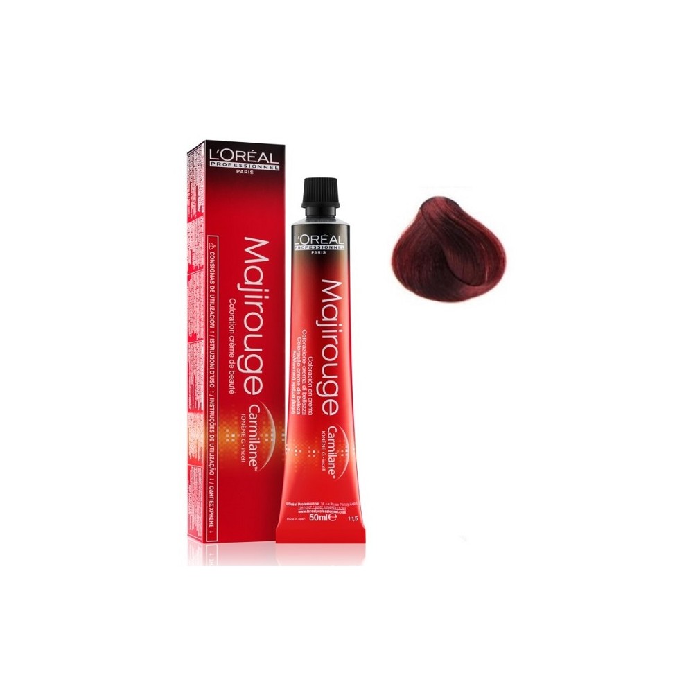 L'Oreal Professionnel Majirouge Colorazione 6.60 Biondo Scuro Rosso Intenso 50ML 