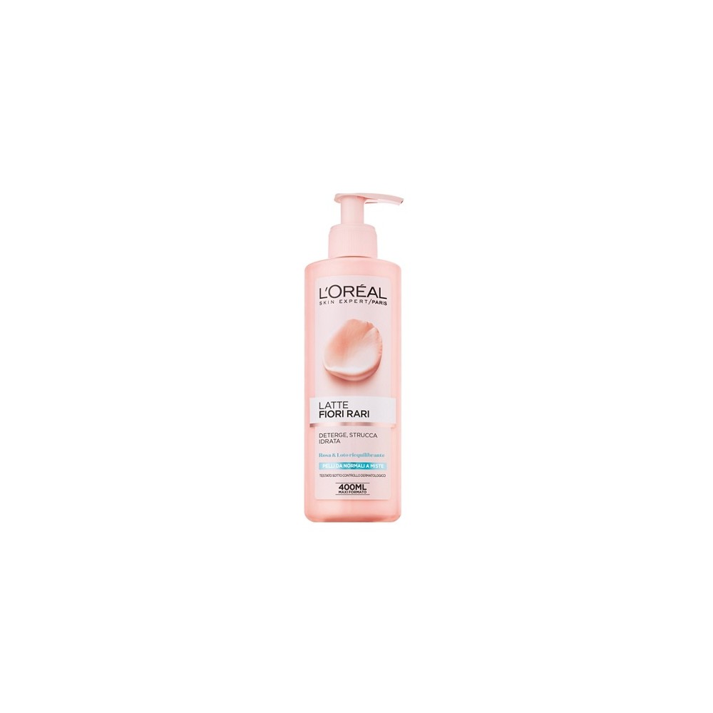 L'Oreal Paris Fiori Rari Latte Struccante Pelli Normali e Miste 400ML 