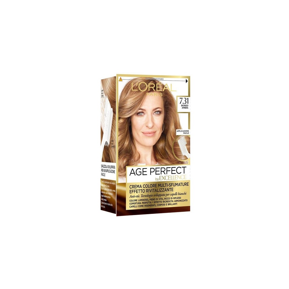 L'Oreal Paris Excellence Age Perfect Crema Colore 7.31 Biondo Ambra 