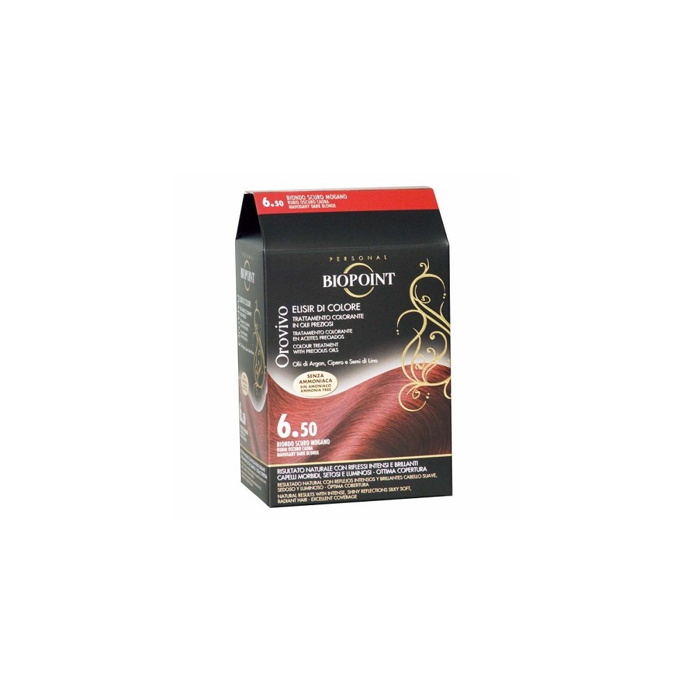 Biopoint Kit Orovivo Elisir di Colore - 6.5 Biondo Scuro Mogano 