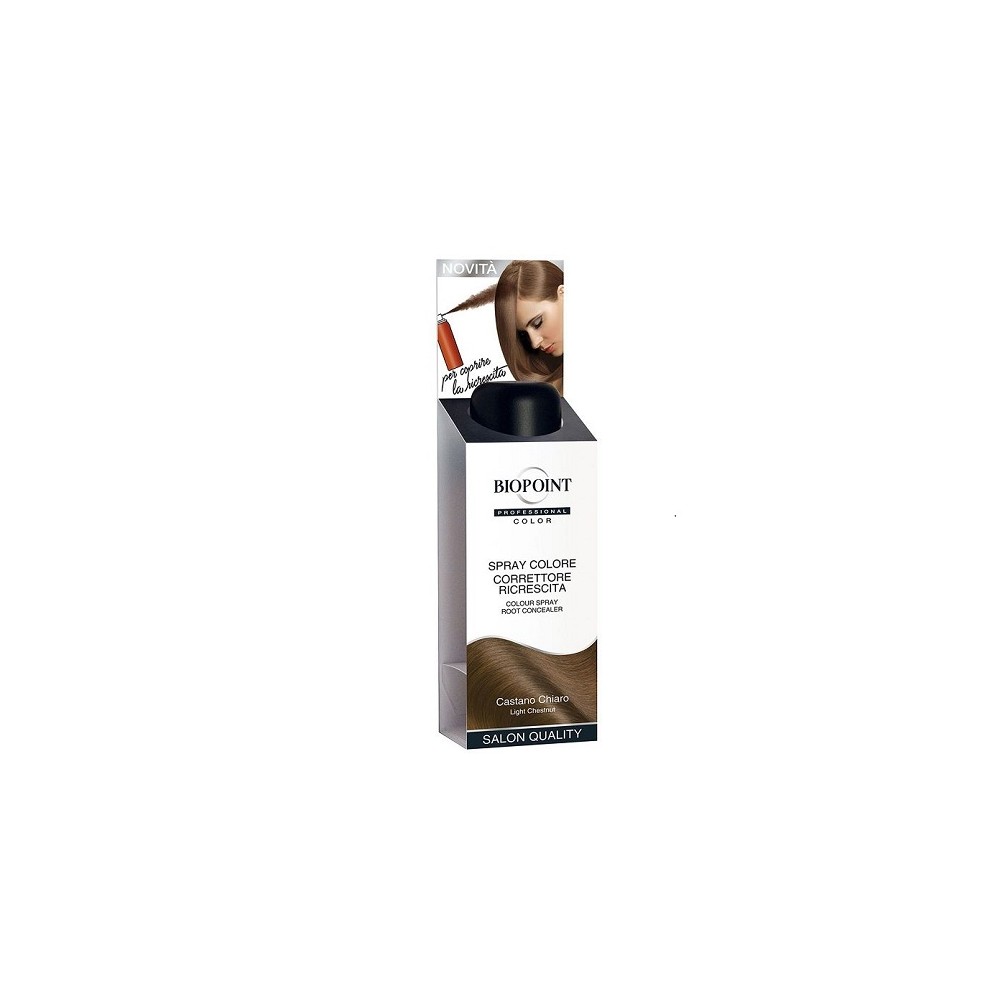 Biopoint Spray Colore Correttore Ricrescita Castano Chiaro 75ML 