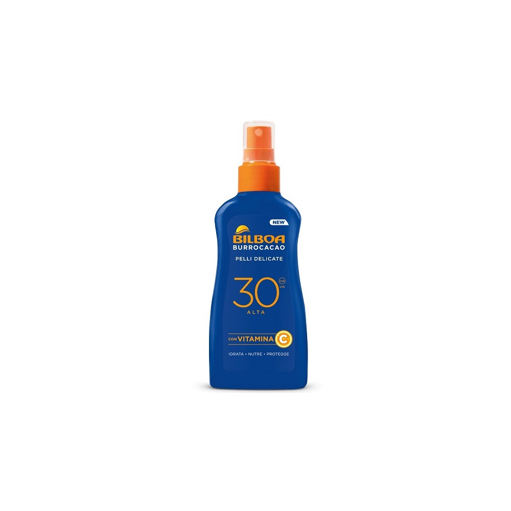 Bilboa Burrocacao Pelli Delicate Spray Solare SPF 30 No Gas 200ML 