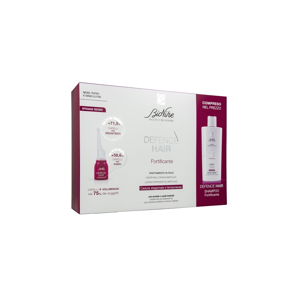 Bionike Defence Hair Fortificante Trattamento in Fiale + Shampoo Kit 
