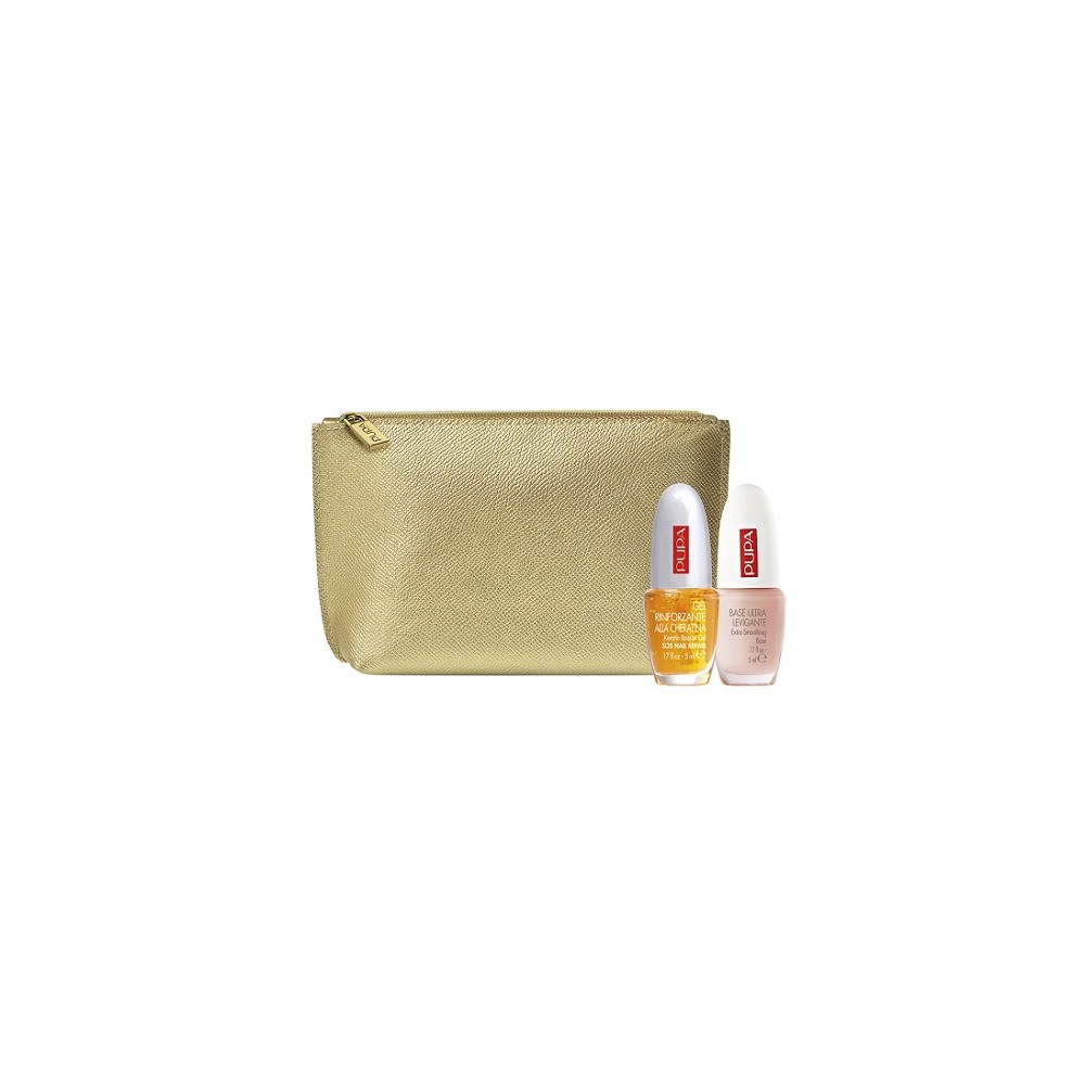 Pupa Kit Gel Rinforzante alla Cheratina & Base Ultra Levigante Rosa 