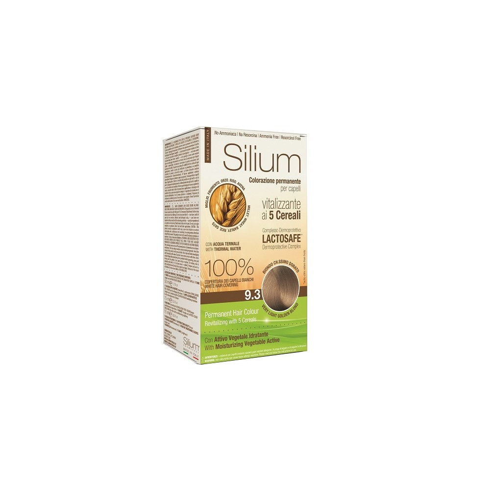 Silium Colorazione Permanente ai 5 Cereali 9.3 Biondo Chiarissimo Dorato 