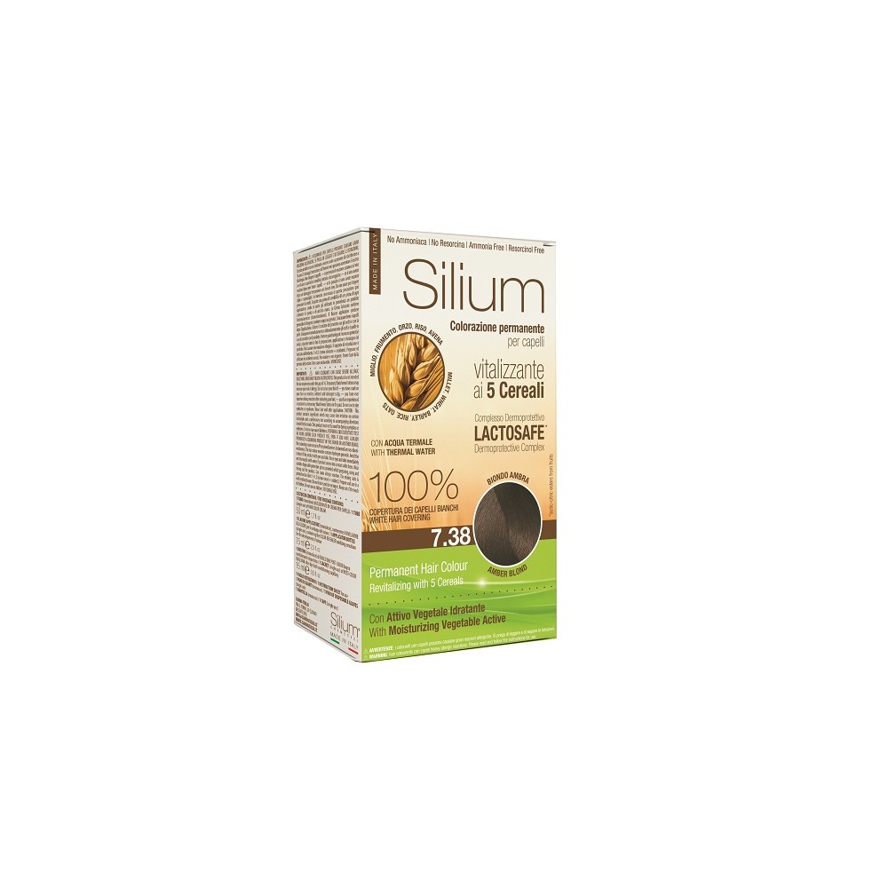 Silium Colorazione Permanente ai 5 Cereali 7.38 Biondo Ambra 