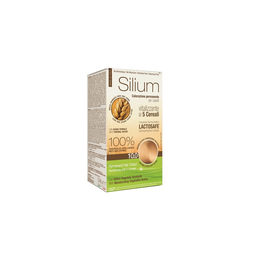 Silium Colorazione Permanente ai 5 Cereali 10.0 Biondo Extra Chiarissimo Naturale 