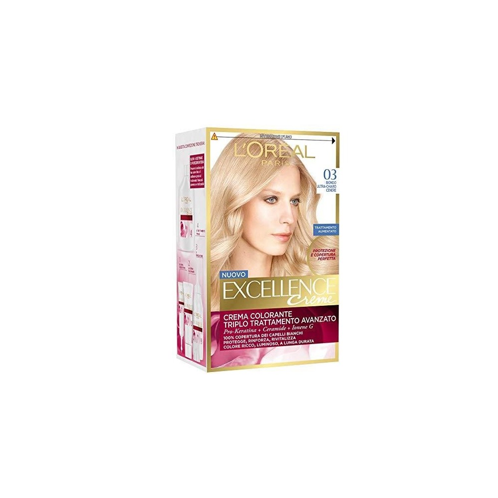 L'Oreal Paris Excellence Crema Colorante 03 Biondo Ultra Chiaro Cenere 