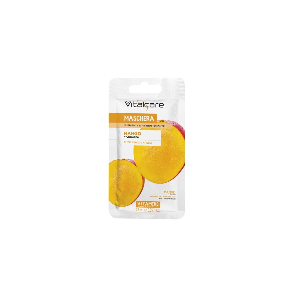 Vitalcare Vitamins Mango e Olio d'Argan Maschera Monodose 25ML 
