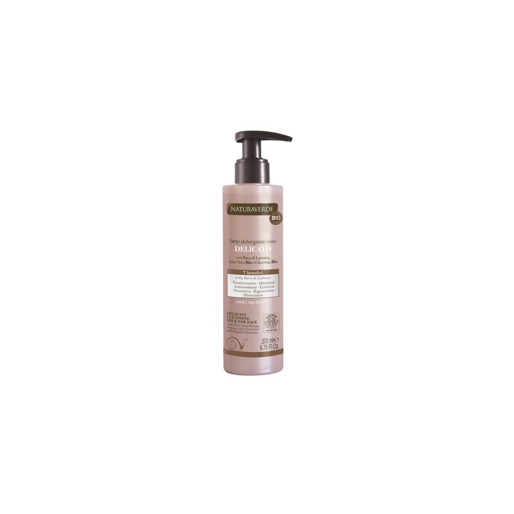 Naturaverde Bio Bava di Lumaca Latte Detergente Delicato 200ML 