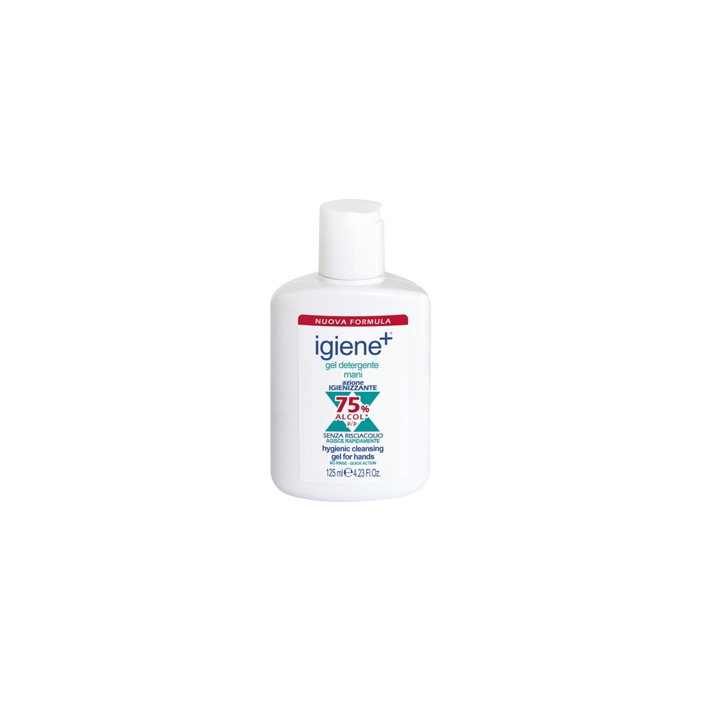 Igiene+ Gel Detergente Mani con Antibatterico Senza Risciacquo 125ML 