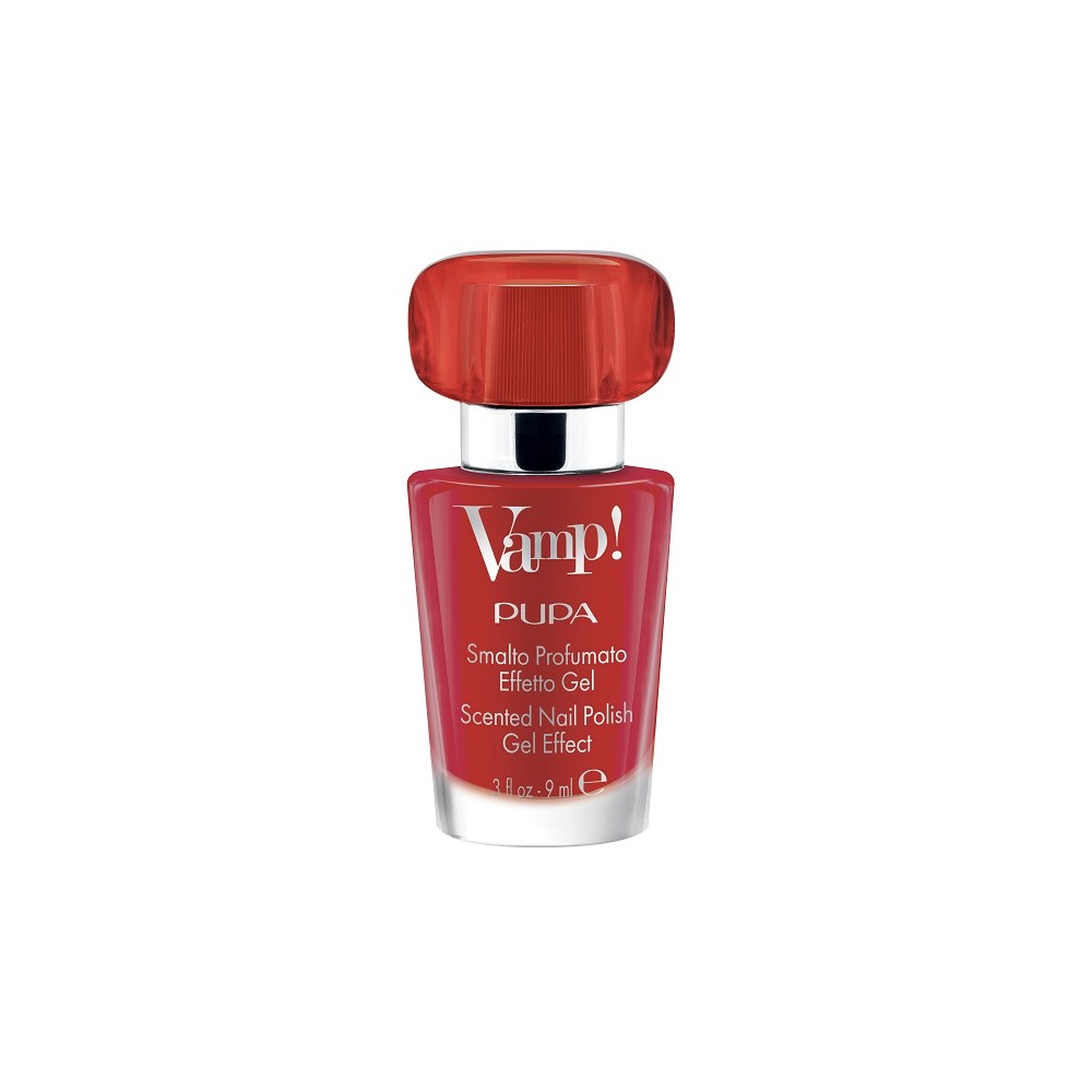 Pupa Vamp! Smalto Profumato Effetto Gel Rosso - 203 Sensual Red 
