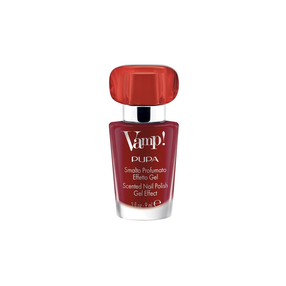 Pupa Vamp! Smalto Profumato Effetto Gel Rosso - 204 Passionate Red 