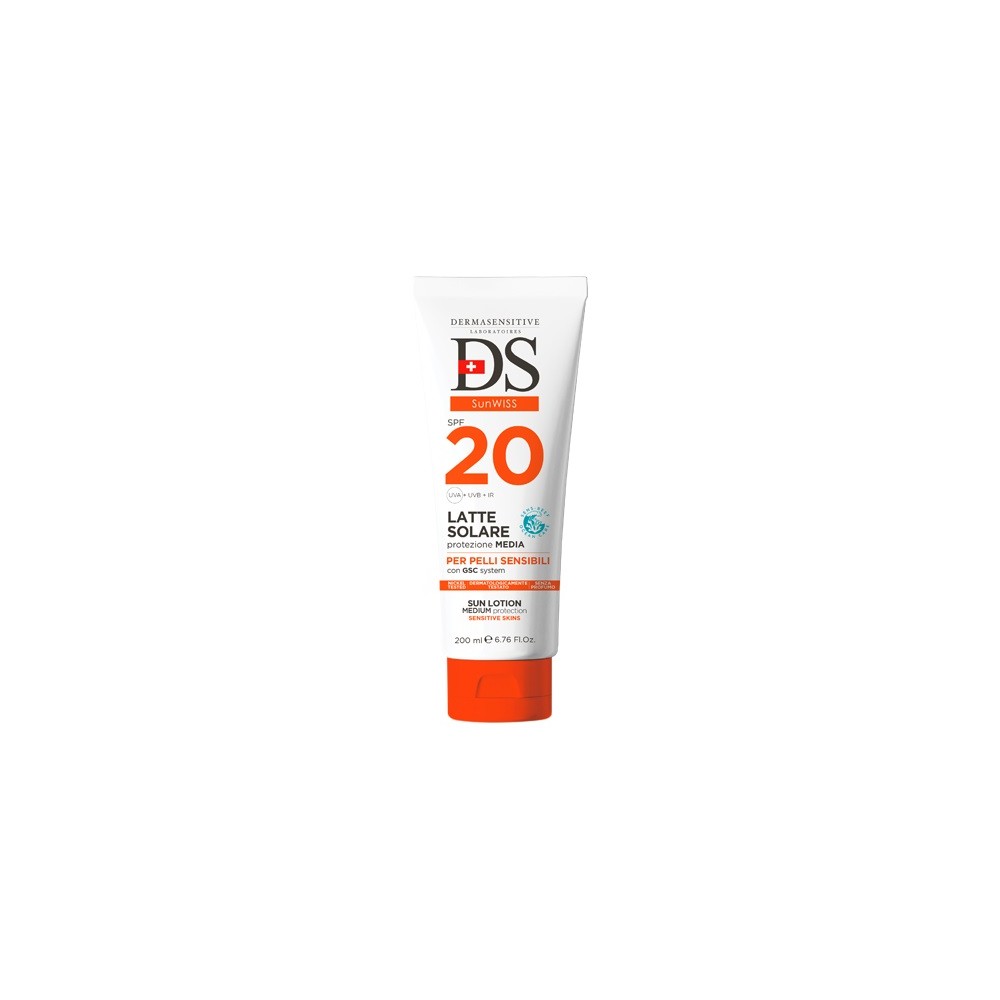 Dermasensitive DS+ Sunwiss Latte Solare SPF20 200ML 