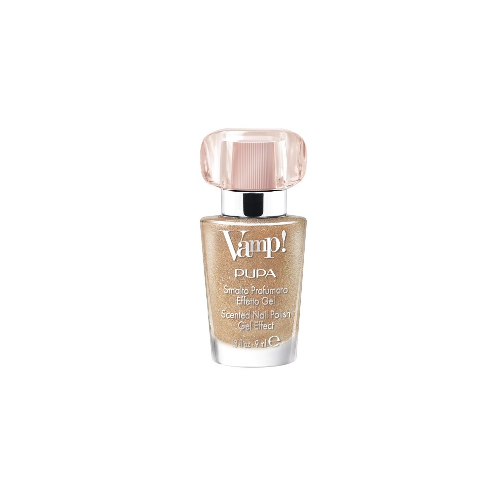 Pupa Vamp! Smalto Profumato Effetto Gel Sparkling Edition - 117 Bright Nude 