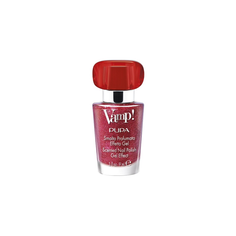 Pupa Vamp! Smalto Profumato Effetto Gel Sparkling Edition - 207 Twinkle Ruby 