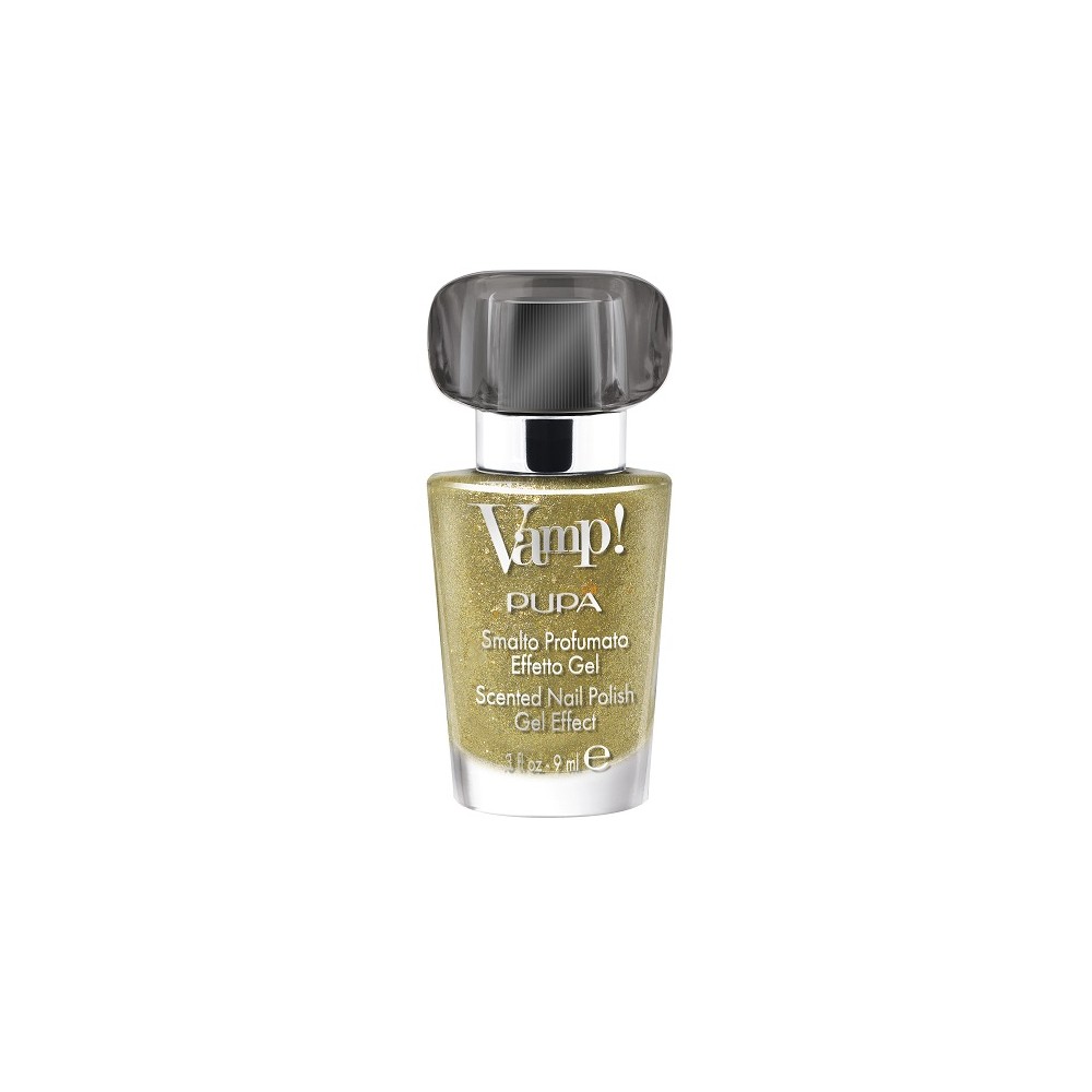 Pupa Vamp! Smalto Profumato Effetto Gel Sparkling Edition - 306 Shiny Gold 