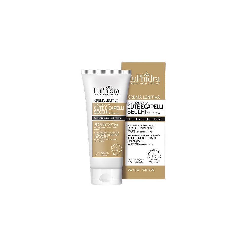 Euphidra Crema Lenitiva Cute e Capelli Secchi 200ML 