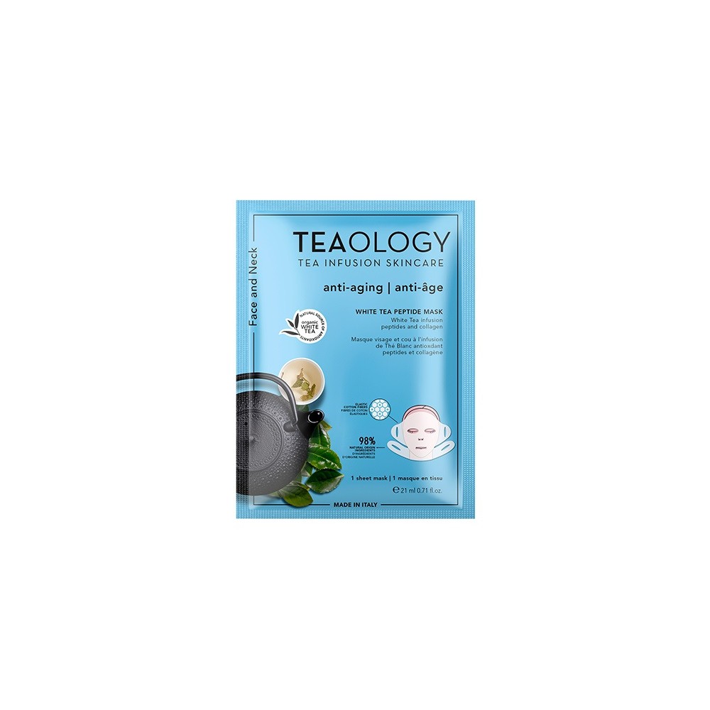 Teaology White Tea Peptide Face and Neck Mask 21ML 