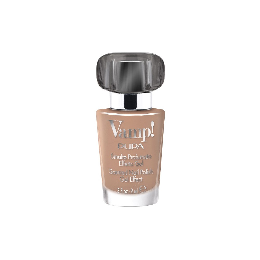 Pupa Vamp! Smalto Profumato Effetto Gel Nero - 310 Drama Nude 