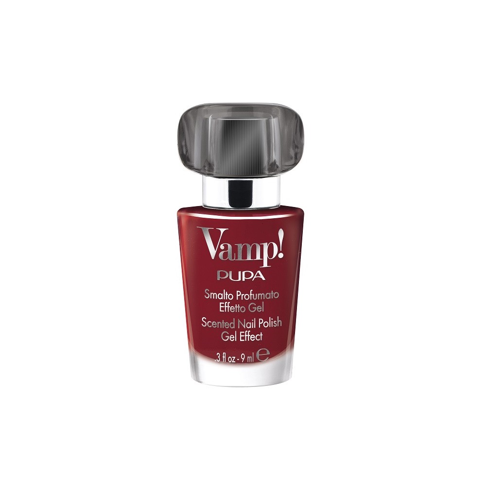 Pupa Vamp! Smalto Profumato Effetto Gel Nero - 311 Burning Red 
