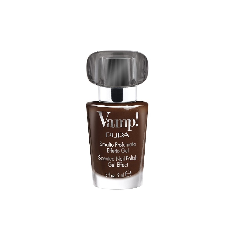 Pupa Vamp! Smalto Profumato Effetto Gel Nero - 312 Dark Chocolate 