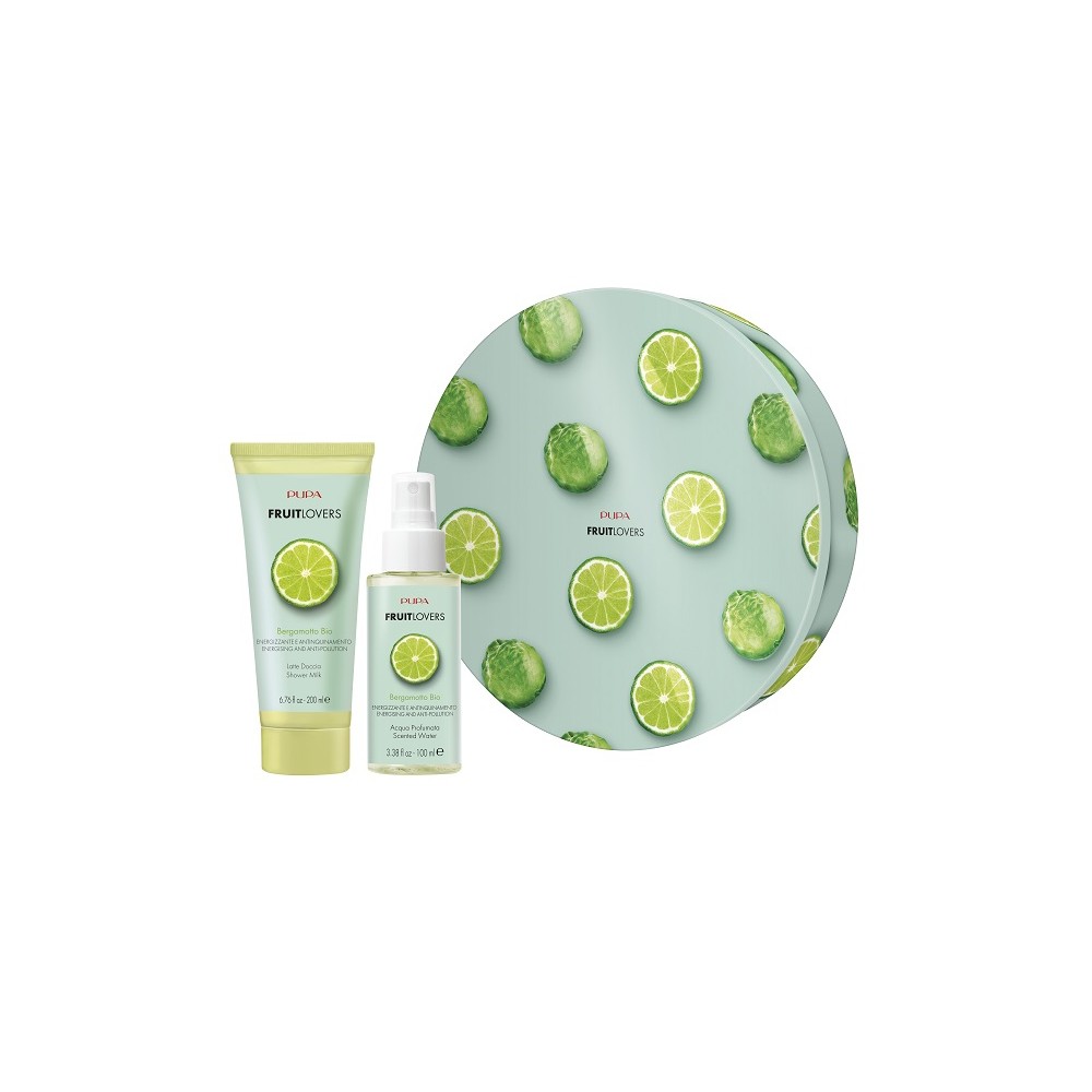 Pupa Fruit Lovers Bergamotto Latte Doccia e Acqua Profumata Kit 