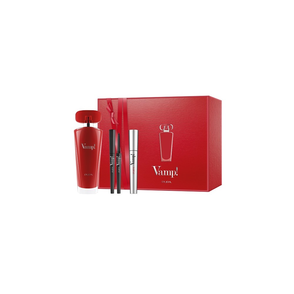Pupa Kit Vamp! Eau De Parfum Red 100 ml & Mascara Vamp! & Eye Pencil 