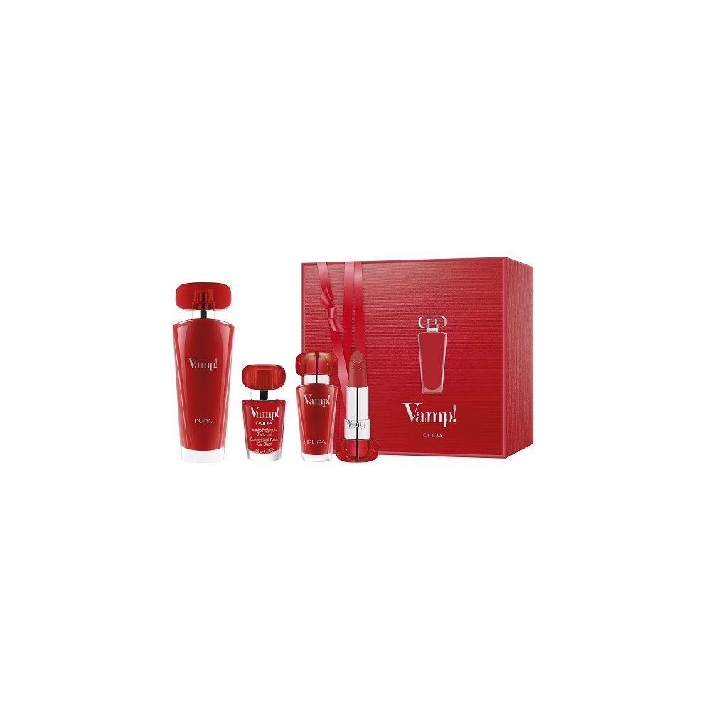 Pupa Kit Vamp! Eau De Parfum Red 50 ml & Vamp! Lipstick & Nail Polish 