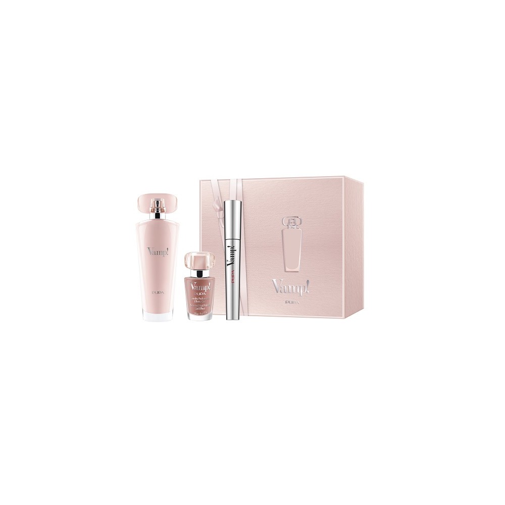 Pupa Kit Vamp! Eau De Parfum Pink 50 ml & Mascara Vamp! & Nail Polish 