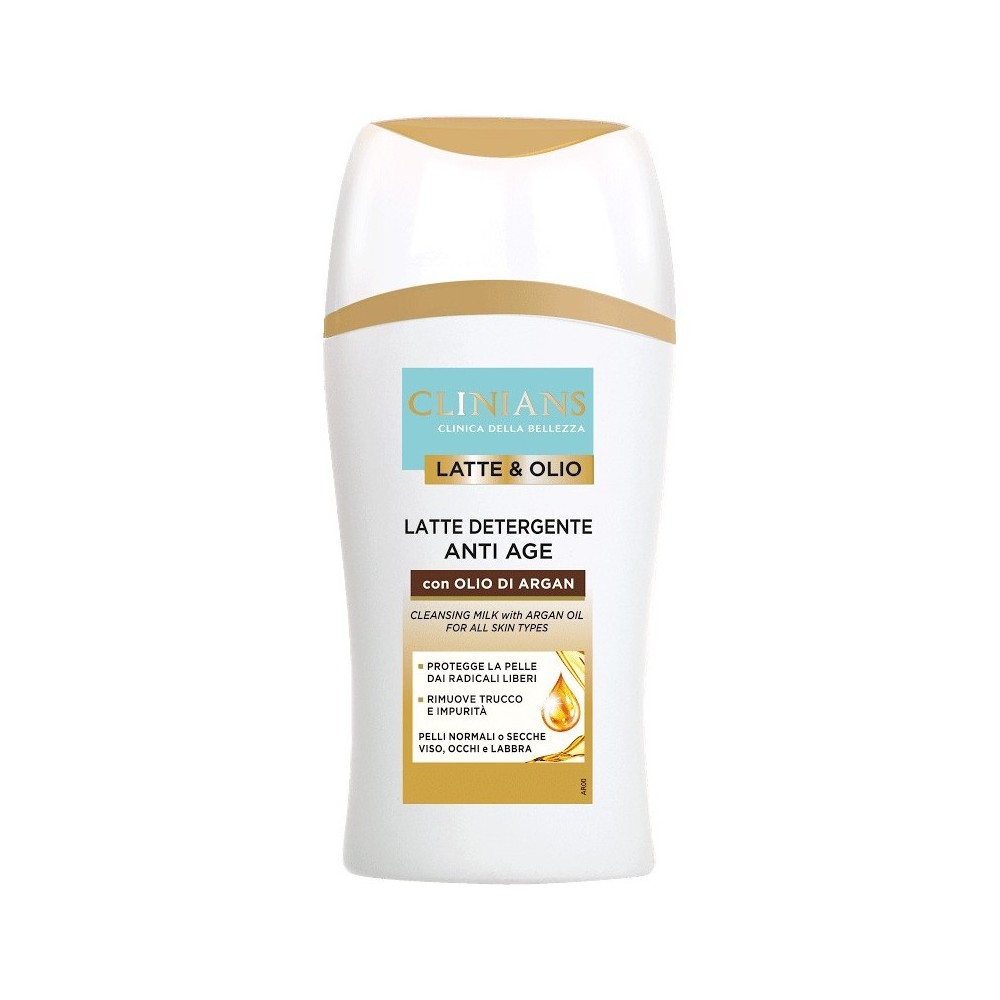 Clinians Latte & Olio Detergente Anti-Age Con Olio Di Argan 200 ml 